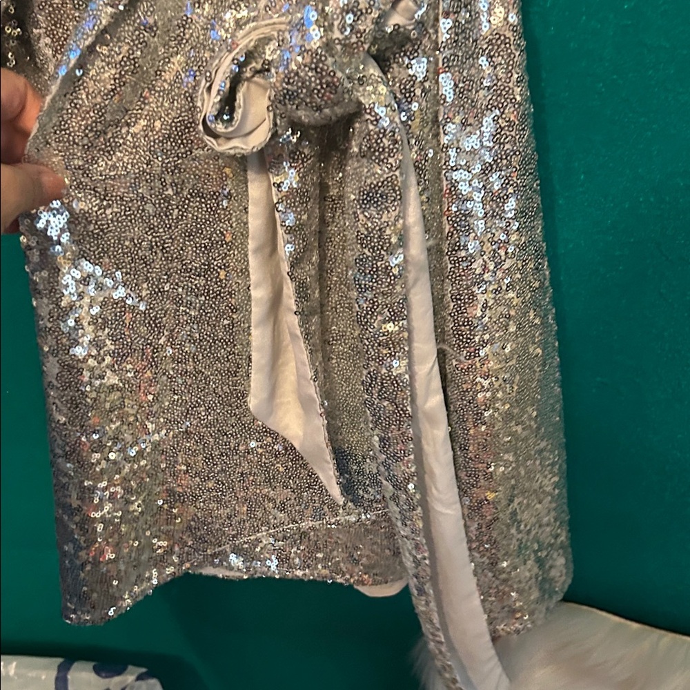Anthropologie Sequin Wrap dress NWT! - Picture 7 of 12